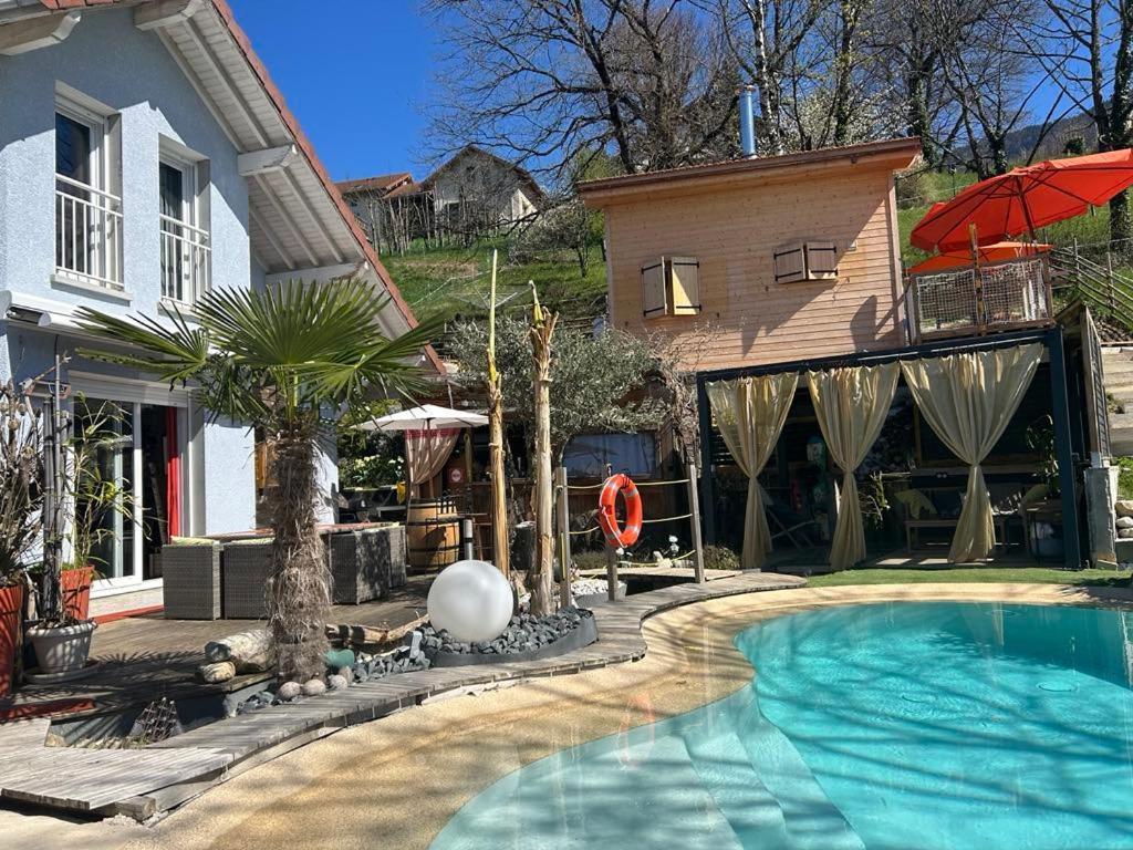 A La Marc'Quize Chambres D'Hotes, Petit Dejeuner Compris, Avec Piscine A Debordement En Exterieur, Bain Nordique A 38 Degres En Prestation Supplement Sur Reservation Horaire Anticipee 1 Place De Parking Gratuite Sur Place Mouxy Bagian luar foto